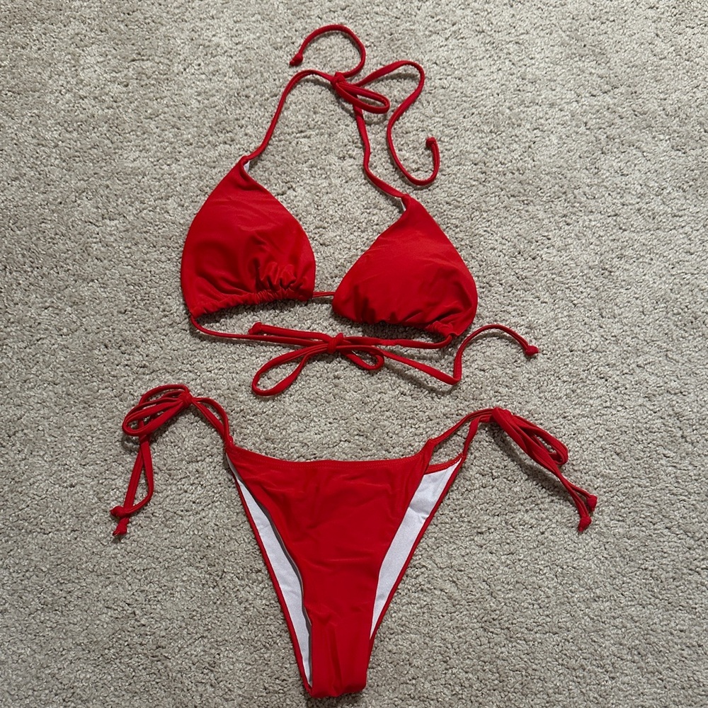 Red Bikini Set